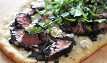 grilled steak gorgonzola balsamic galze