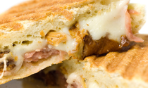 prosciutto chanterelle mushrooms mozzarella panini